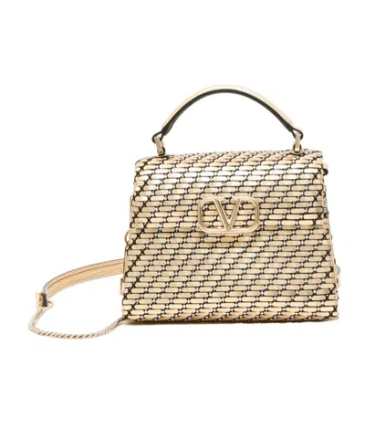 Valentino Garavani Flip Shoulder Bag In Nude