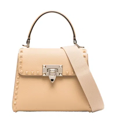 Valentino Garavani Flip Shoulder Bag In Nude