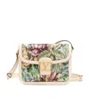 Valentino 9 To 5 Jacquard Voyage Vlogo Shoulder Bag In Nude