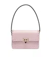 Valentino Rockstud23 Shoulder Bag In Smooth Leather In Pink