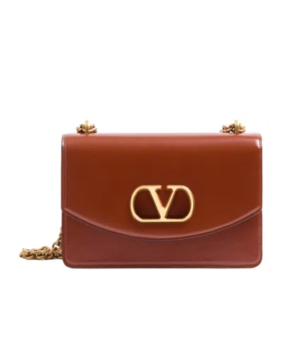 VALENTINO GARAVANI VALENTINO VAIN LOGO PLAQUE SHOULDER BAG
