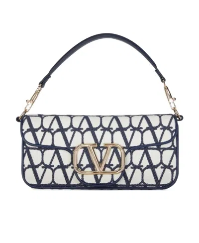 Valentino Garavani Flip Shoulder Bag In Blue