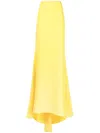 Valentino Garavani Woman Maxi Skirt Yellow Size 6 Silk In Gelb