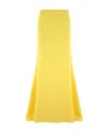 Valentino Garavani Woman Maxi Skirt Yellow Size 6 Silk In Yellow