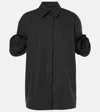 Valentino Bluse Aus Compact Popeline Frau Schwarz 40 In Black