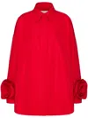 Valentino Veste En Micro Faille Femme Rouge 48 In 红色