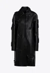 Valentino Garavani Coat With Embroidery In Black