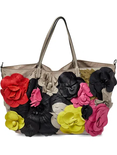 Pre-owned Valentino Garavani Floral-appliqué Tote Bag