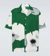 Valentino Floral Print Shirt Shirt And Blouse Multicolor In Green