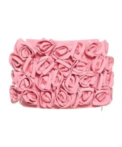 Valentino Floral Decorative Shorts In Pink