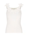 VALENTINO VALENTINO FLORAL DETAILED KNITTED TOP