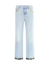 Valentino Garavani Contrast Border Straight Leg Jeans
