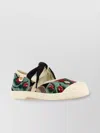 Valentino Bay By Bay Ballerina Trainer In Jacquard Fabric With Floral Embroidery