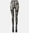 Valentino Black Elastane Socks
