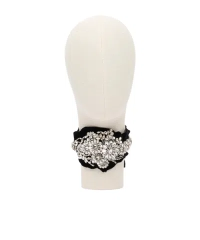 Valentino Garavani Floral Necklace In Crystal/multicolor/ruthenium/gold
