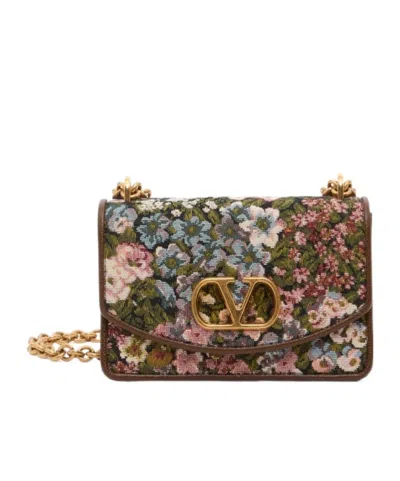 Valentino Garavani Floral Pattern Shoulder Bag In Multi