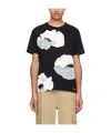 Valentino Flower Portrait-print Crewneck T-shirt In Multicolor