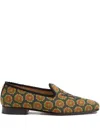 Valentino Floral-patterned Slip-on Loafers