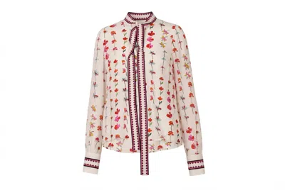 Valentino Floral Print Blouse In Multi