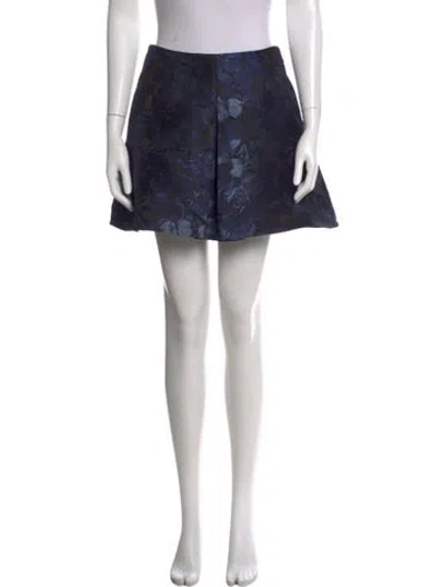 Pre-owned Valentino Floral Print Mini Shorts In Multi