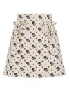 Valentino A-line Skirt In Wool And Silk Blend
