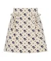 Valentino A-line Skirt In Wool And Silk Blend In Neutral