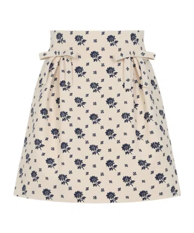 VALENTINO VALENTINO FLORAL PRINTED SKIRT