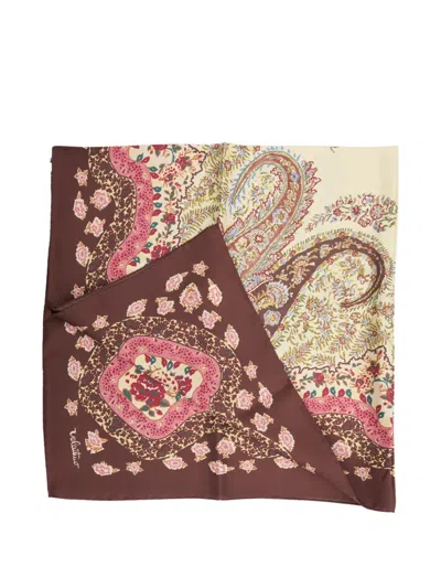 Valentino Floral-print Scarf In Multi