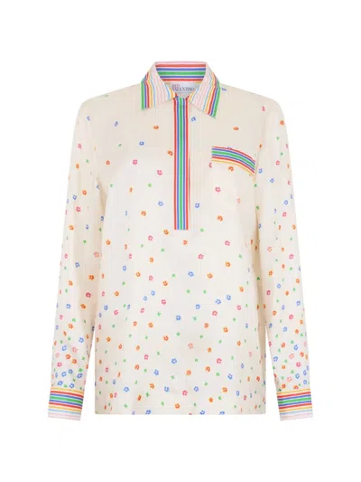 Valentino Floral-print Shirt In Multi