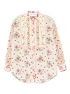 Valentino Floral-print Shirt In Neutrals