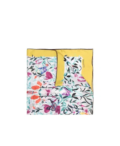 Valentino Floral-print Silk Scarf In Multicolor