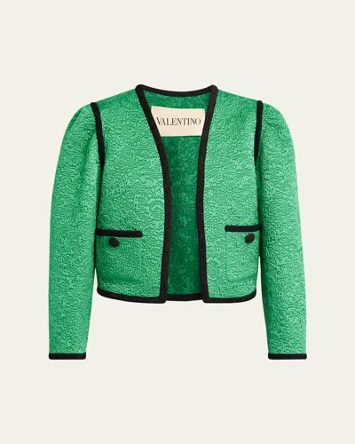VALENTINO FLORAL QUILTED JACKET