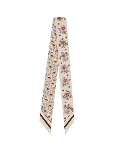 Valentino Floral Scarf In Multicolour