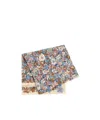 Valentino Pattern Scarf In Multi