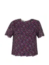 Valentino Floral-pattern Top In Multi