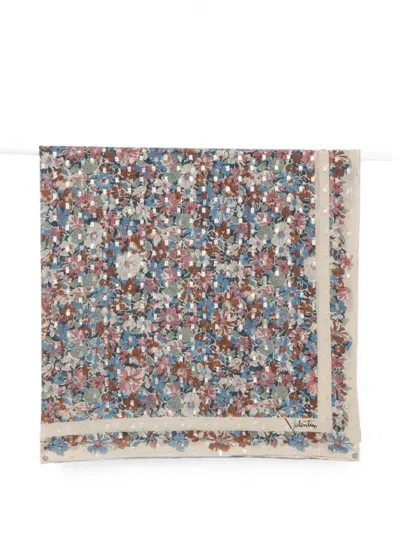 Valentino Floral-print Scarf In Multi