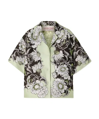 Valentino Floral-print Sequin-embellished Jacket In Multi