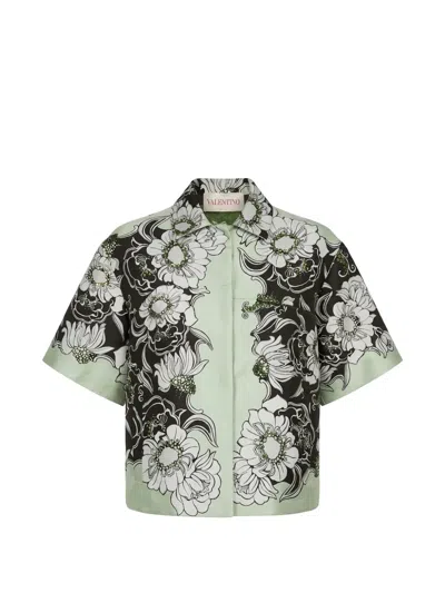Valentino Floral-print Sequin-embellished Jacket In Multi
