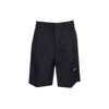 Valentino Flower Embroidery Bermuda Shorts In Black
