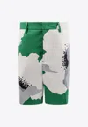 Valentino Garavani Printed Cotton Bermuda Shorts