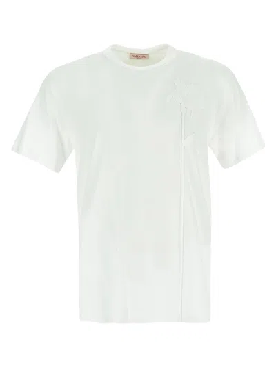 Valentino Flower T-shirt In White