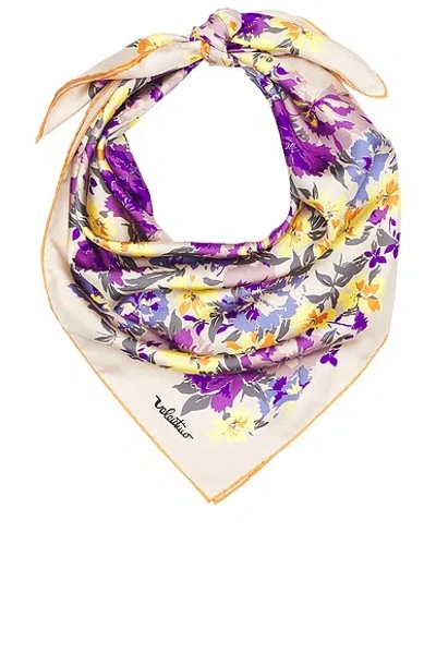 Valentino Flowerism Fiori Acquarello Shawl In Purple