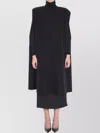 Valentino Fluffy Cashmere Blend Cape In Black