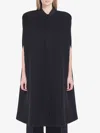 Valentino Black Cape In Black