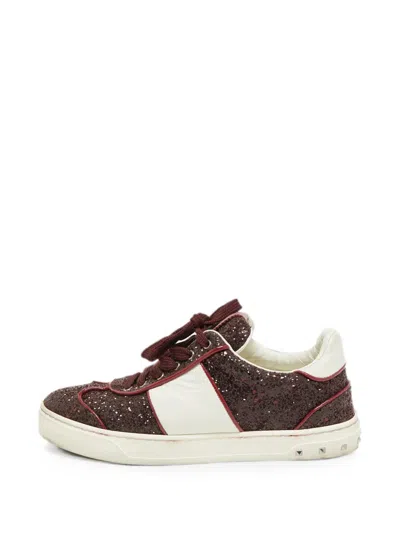 Pre-owned Valentino Garavani Fly Crew Sneakers In Red