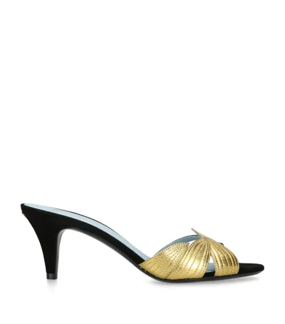 VALENTINO GARAVANI FOLIEFOLIAGE HEELED MULES 65