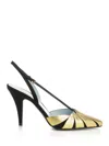 Valentino Foliefoliage 90 Suede Slingback Pumps