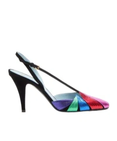 VALENTINO GARAVANI VALENTINO	FOLIEFOLIAGE POINTED TOE SLINGBACK PUMPS