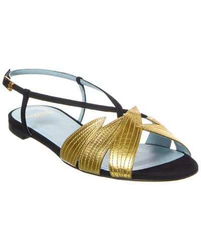 VALENTINO GARAVANI VALENTINO FOLIEFOLIAGE SUEDE & LEATHER SANDAL