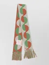 Valentino Frayed Edge Cotton Scarf
